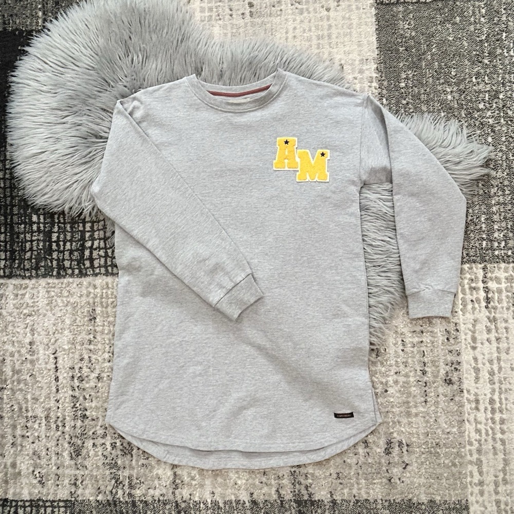 A Monday In Copenhagen Youth Girls Grey Melange Louba Dress Size 12Y ($73 NWT)